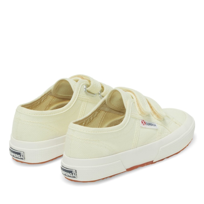 Superga 2750 Jstrap Classic Kids Green Lt-F Avorio