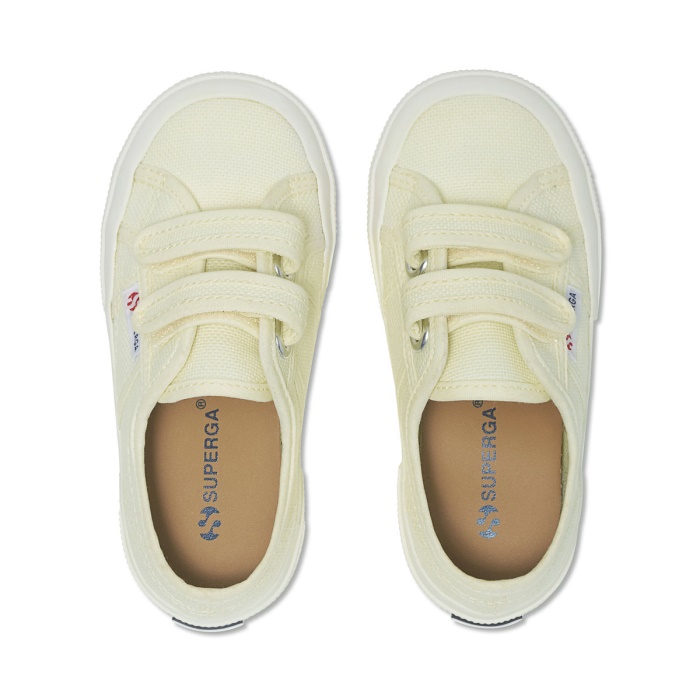 Superga 2750 Jstrap Classic Kids Green Lt-F Avorio